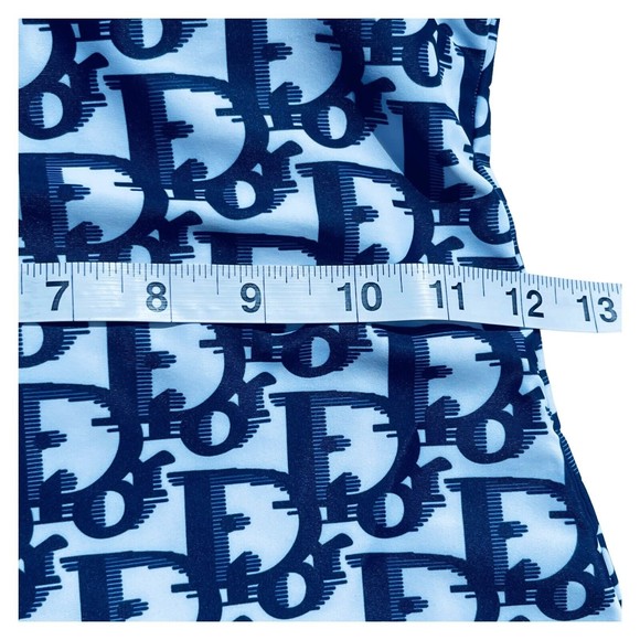 Christian Dior Navy White One Piece Swimsuit XLarge Logo New With Tags Classic - Picture 8 of 15